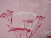 fresque chambre fleurs