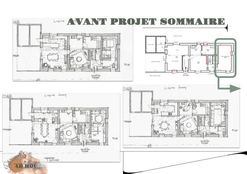 amenagement cuisine salla a manger sur mesure projet pontillas laurence-jaumotte-intérieur's ad hoc-architecte-interieur1